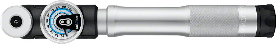 Crank Brothers Sterling SG Premium Short Frame Pump with Gauge: Silver