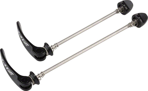 Zipp Speed Weaponry Tangente Quick Release Skewer Set: 100mm/135mm, Disc Brake, Stainless Steel, Black With Silver Logo