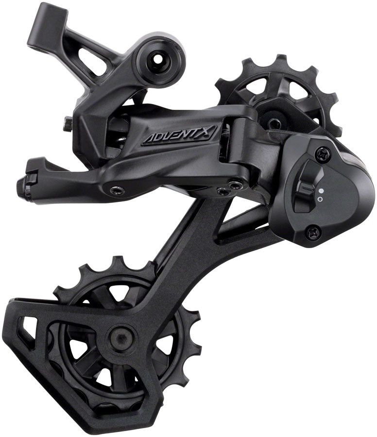 microSHIFT ADVENT X Rear Derailleur - 10-Speed, Medium Cage, Black, With Clutch