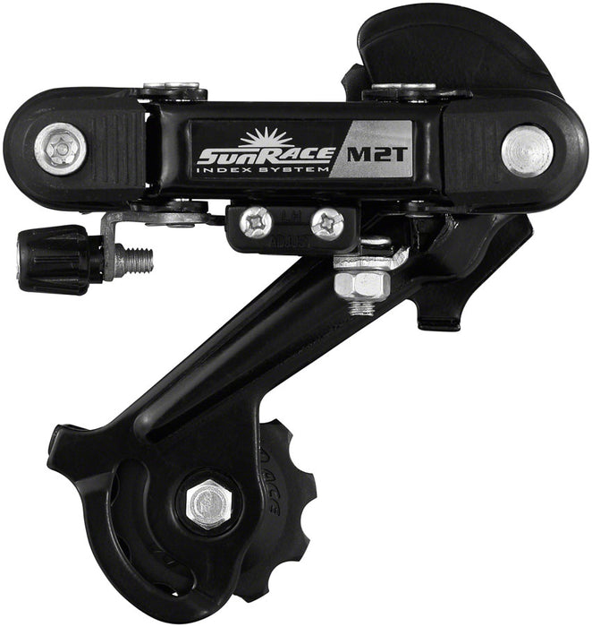 SunRace M2T Rear Derailleur - 6/7-Speed, Long Cage, Direct, Black