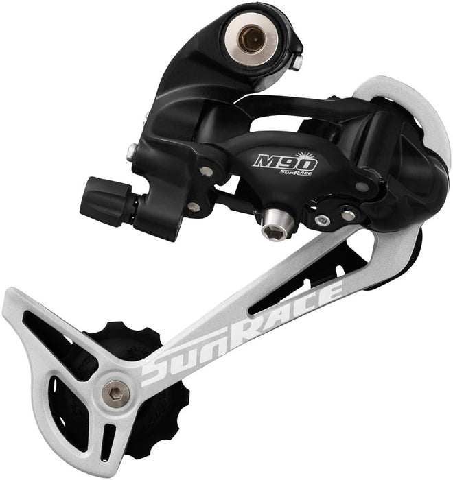 SunRace M91 Rear Derailleur - 9-Speed, Long Cage, Black