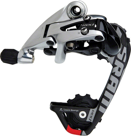 SRAM Red WiFli Rear Derailleur - 10 Speed Medium Cage Black/Silver