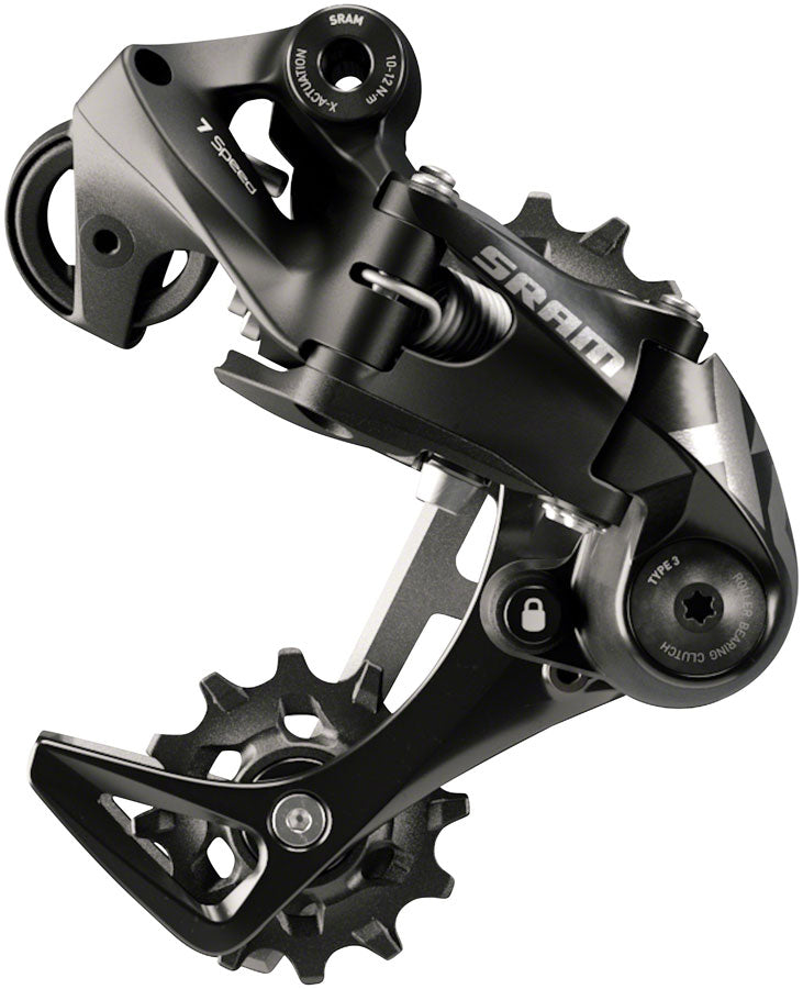 SRAM X01 DH Rear Derailleur - 7-Speed, Short Cage, Black, with Clutch, A3