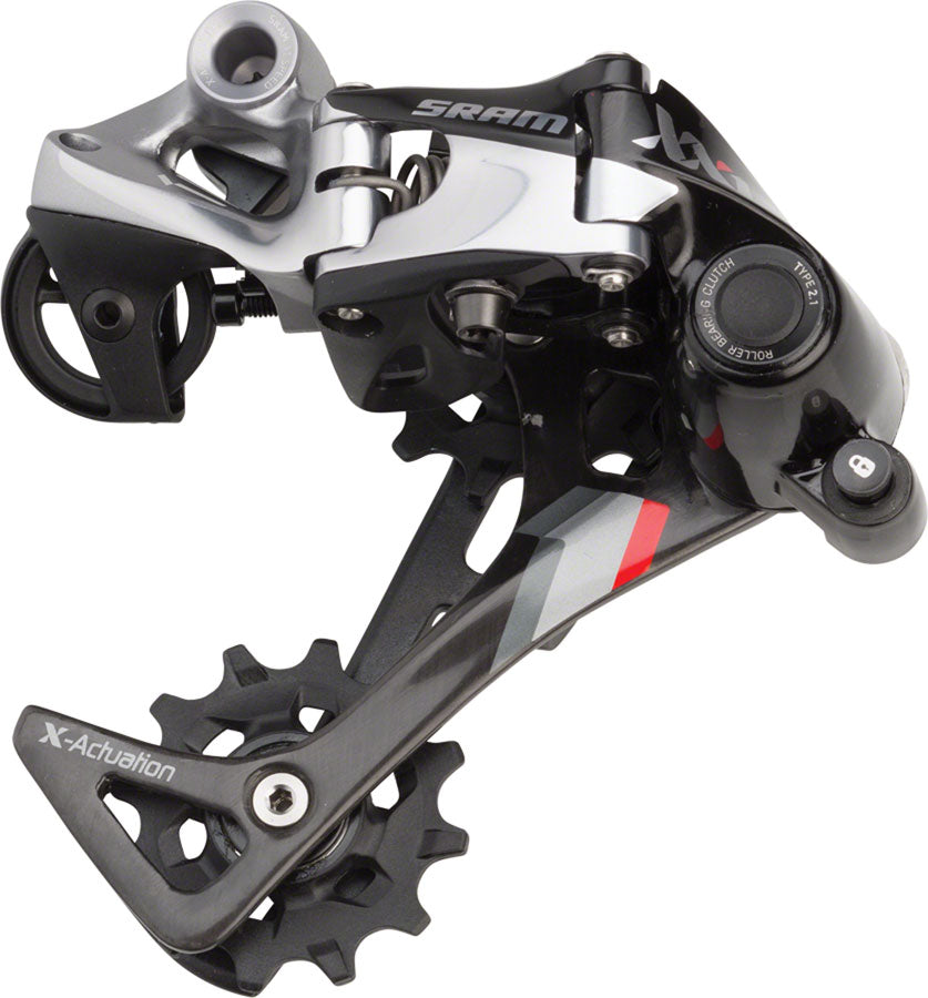 SRAM XX1 Rear Derailleur - 11 Speed Medium Cage Black/Red