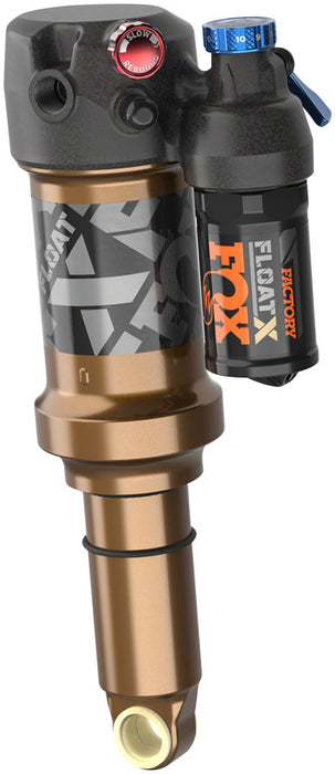 FOX FLOAT X Factory Rear Shock - Trunnion Metric, 205 x 60 mm, EVOL LV, 2-Position Lever, Kashima Coat