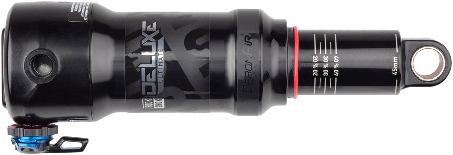 RockShox Deluxe Ultimate RCT Rear Shock - 185 x 55mm, DebonAir, 2 Tokens, Medium Reb/Comp, 380lb Lockout Force, Trunnion Standard, B2