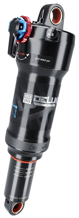 RockShox Deluxe Ultimate RCT Rear Shock - 210 x 55mm, DebonAir, 2 Tokens, Medium Reb/Comp, 380lb Lockout Force, Standard Standard, B2