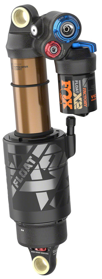 FOX FLOAT X2 Factory Rear Shock - Metric, 210 x 52.5 mm, 2-Position Lever, Kashima Coat