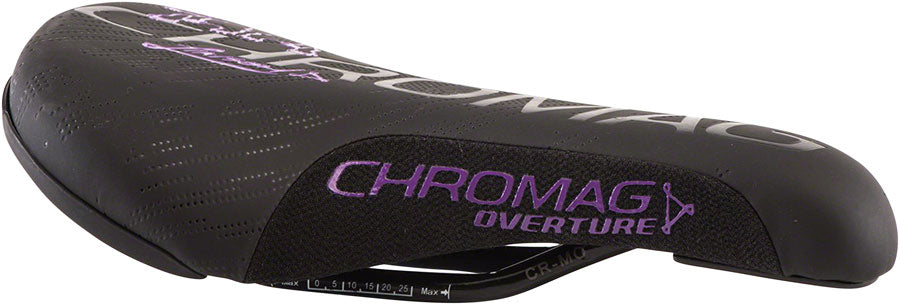 Chromag Overture Saddle - Chromoly, Black/Purple