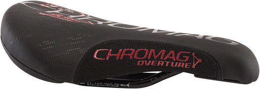 Chromag Overture Saddle - Chromoly, Black/Red