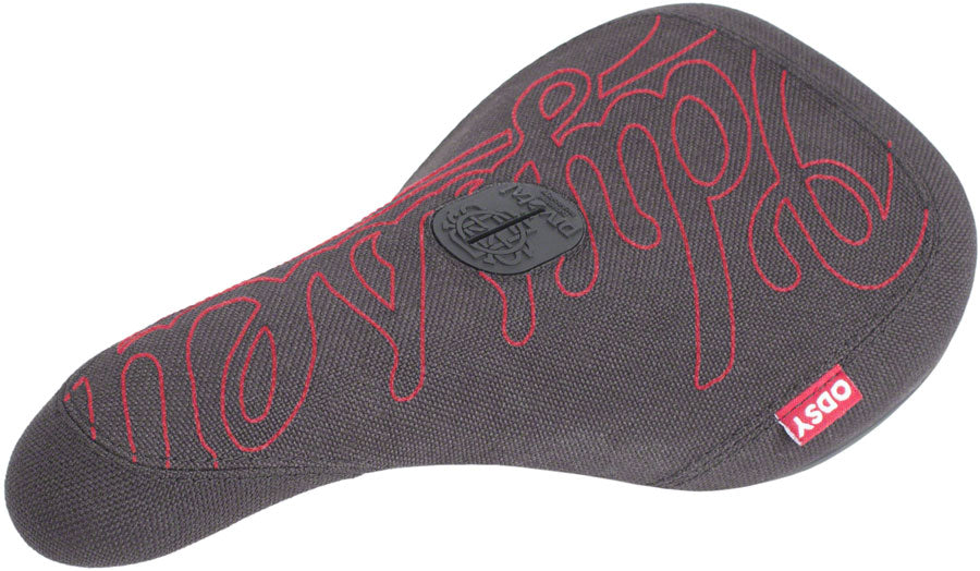 Odyssey Big-Stitch BMX Seat - Pivotal, Black/Red, Slim