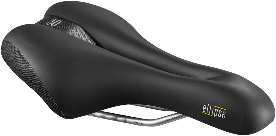 Selle Royal Ellipse Saddle - Steel, Black, Athletic