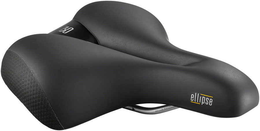 Selle Royal Ellipse Saddle - Steel, Black, Relaxed