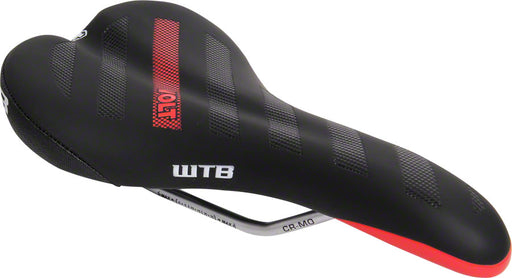 WTB Volt Race 135 Saddle: CroMo Rails Black/Red