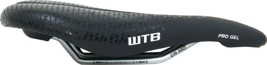 WTB Deva ProGel Saddle: Steel Rails Black