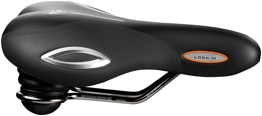 Selle Royal Lookin Saddle - Steel, Black, Basic Relaxed
