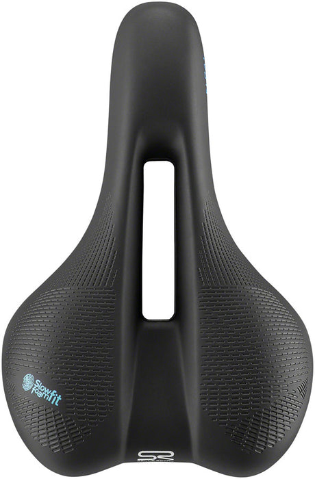 Selle Royal Float Saddle - Steel, Black, Moderate, Men's