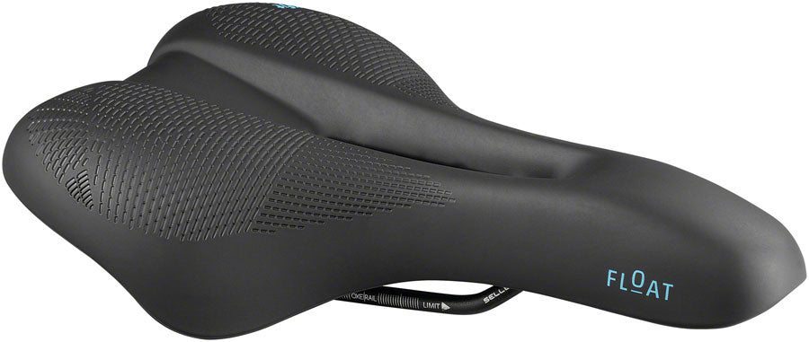 Selle Royal Float Saddle - Steel, Black, Moderate, Men's