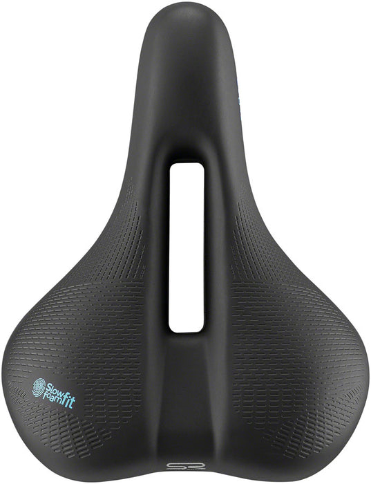 Selle Royal Float Saddle - Steel, Black, Moderate, Women's