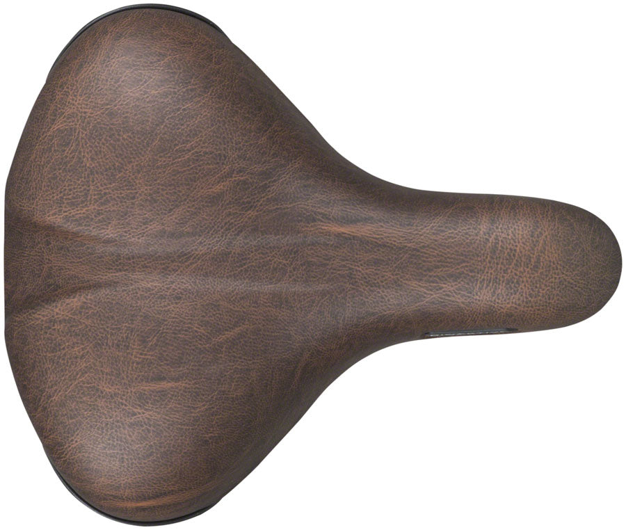 Selle San Marco City Saddle - Steel, Brown, Men's, Large