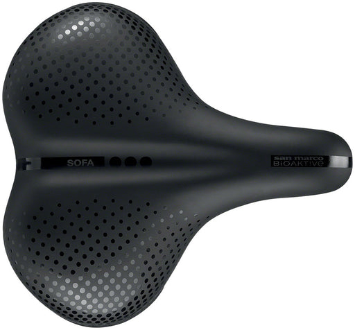 Selle San Marco City Sofa Saddle - Steel, Black, Men's,