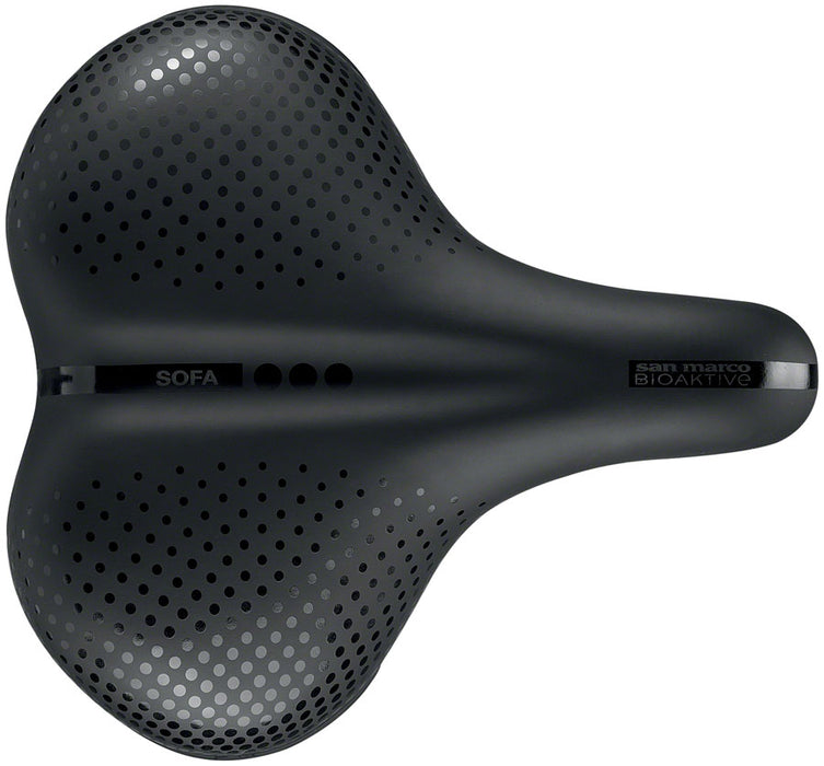 Selle San Marco City Sofa Saddle - Steel, Black, Men's,
