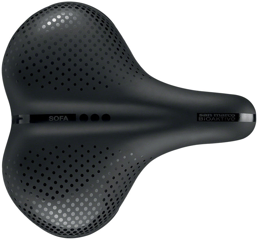 Selle San Marco City Sofa Saddle - Steel, Black, Men's,