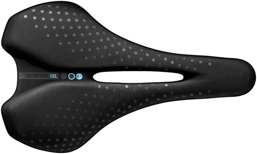 Selle San Marco Sportive Open-Fit Saddle - Steel, Black, Men's, Small, Gel