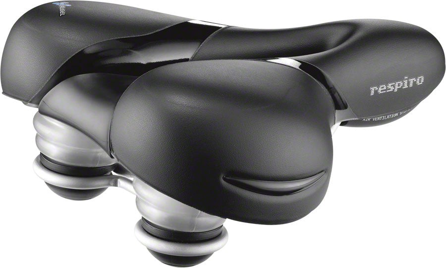 Selle Royal Respiro Relaxed Saddle - Steel, Black