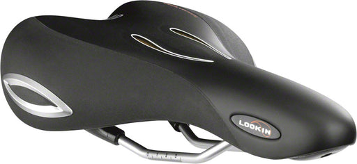 Selle Royal Lookin Moderate Saddle - Steel, Black, Men's