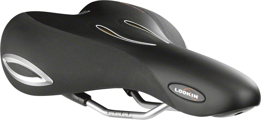 Selle Royal Lookin Moderate Saddle - Steel, Black, Men's