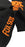 FOX Orange Logo Socks - Black, One Size