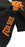 FOX Orange Logo Socks - Black, One Size