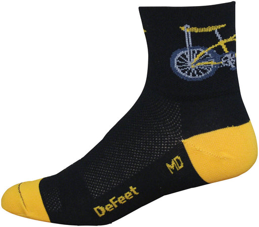 DeFeet Aireator 3" Banana Bike socks, black 9.5-11.5