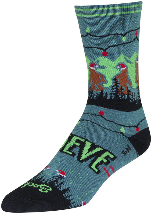 Sockguy SantaSquatch Socks L/XL 6" 10-13