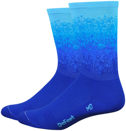 DeFeet Aireator 6" Ombre socks, blue 12+