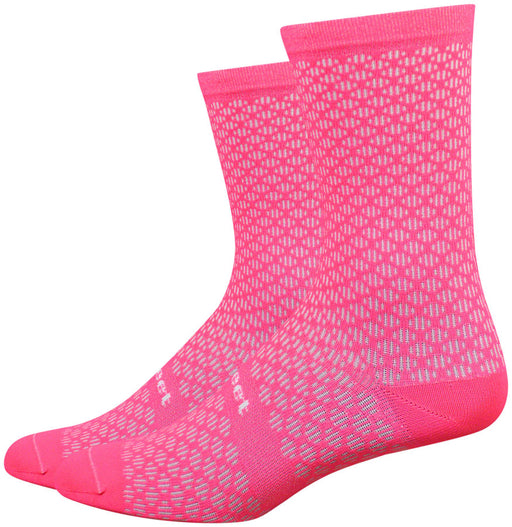 DeFeet Evo Mount Ventoux 6" socks, pink 7-9
