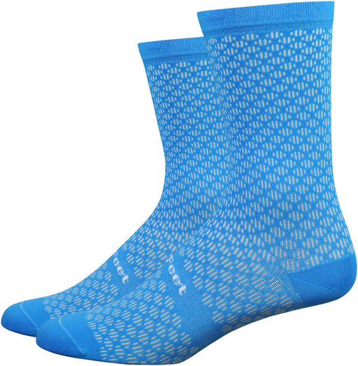 DeFeet Evo Mount Ventoux 6" socks, blue 7-9