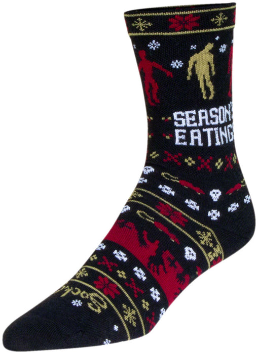 Sockguy Dead Ugly Wool Socks L/XL 6" 9-13