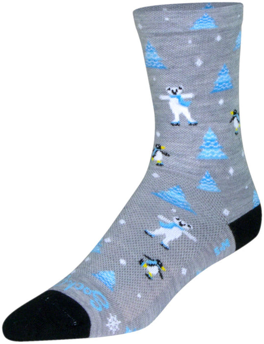 Sockguy Snow Day Wool Socks L/XL 6" 9-13