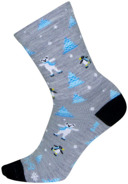 Sockguy Snow Day Wool Socks L/XL 6" 9-13