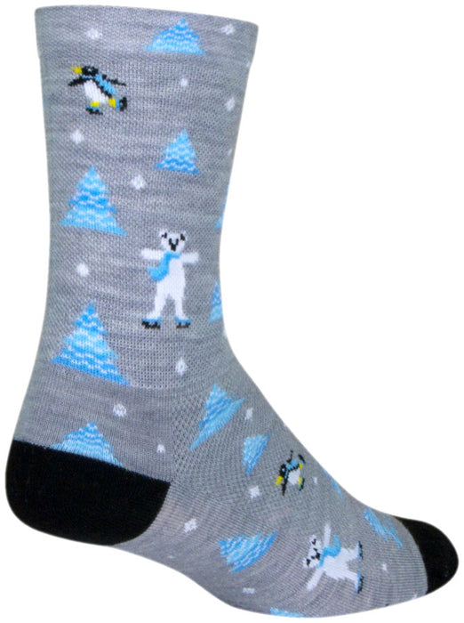 Sockguy Snow Day Wool Socks L/XL 6" 9-13