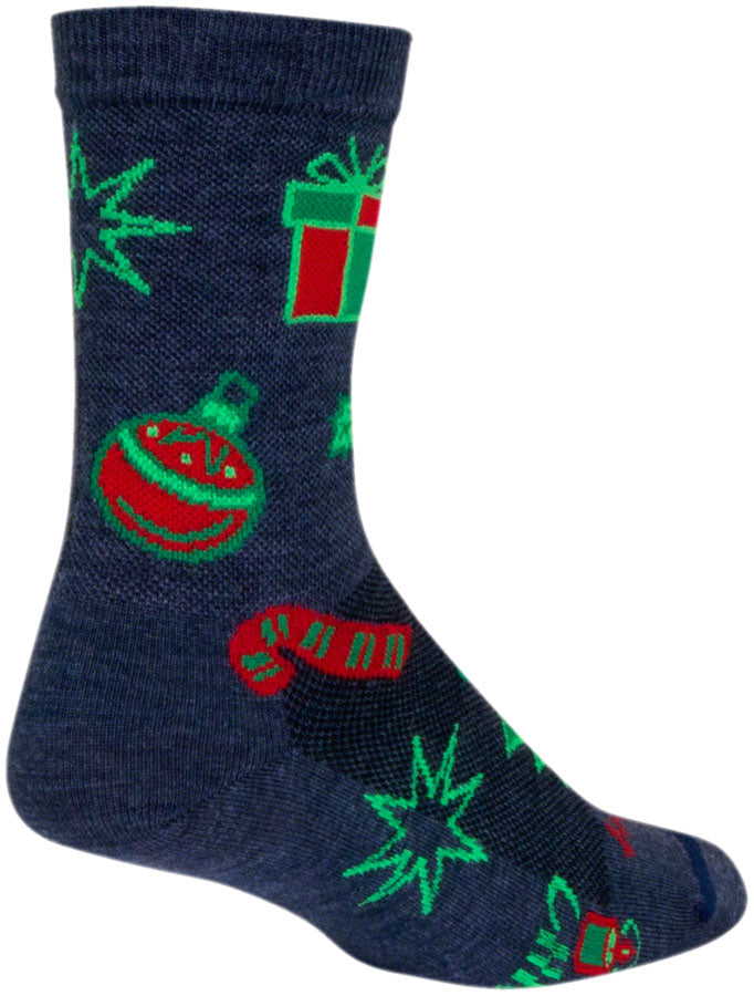 Sockguy Snow Day Wool Socks L/XL 6" 9-13