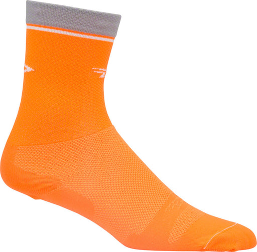 DeFeet Levitator Lite 2 6 Sock: Hi-Vis Orange MD