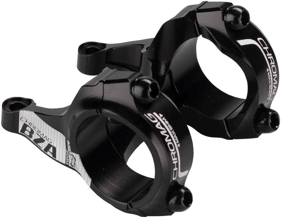 Chromag BZA Stem - 35mm, 35 Clamp, +/-0, Direct Mount, Alloy, Black