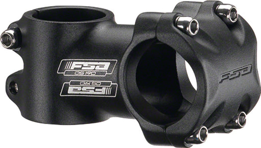 FSA (Full Speed Ahead) Omega Stem - 90mm, 31.8 Clamp, +/-6, 1 1/8", Alloy, Black