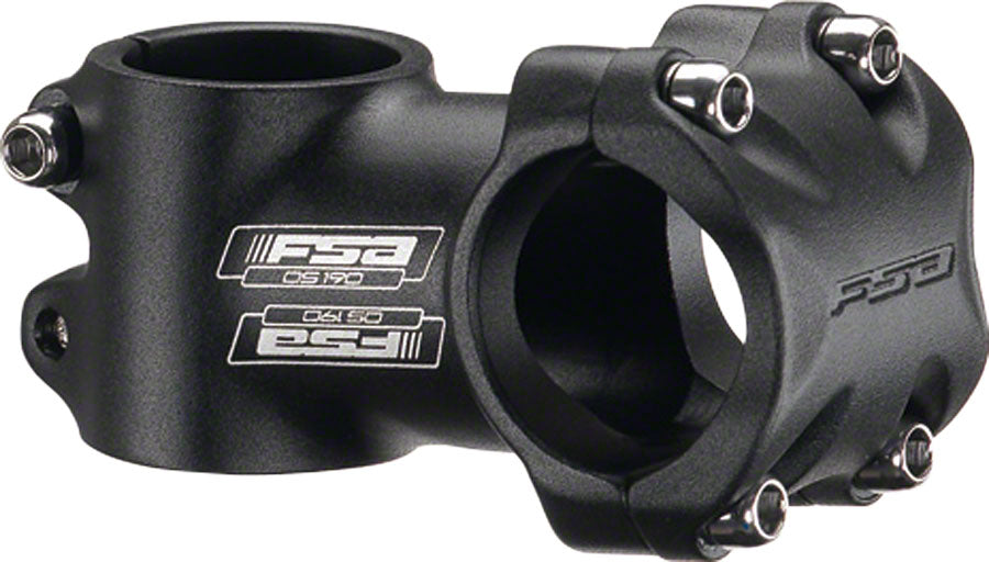 FSA (Full Speed Ahead) Omega Stem - 90mm, 31.8 Clamp, +/-6, 1 1/8", Alloy, Black