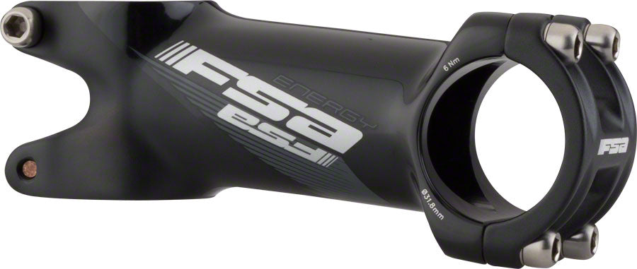 FSA (Full Speed Ahead) Energy Stem - 80mm, 31.8 Clamp, +/-6, 1 1/8", Alloy, Black