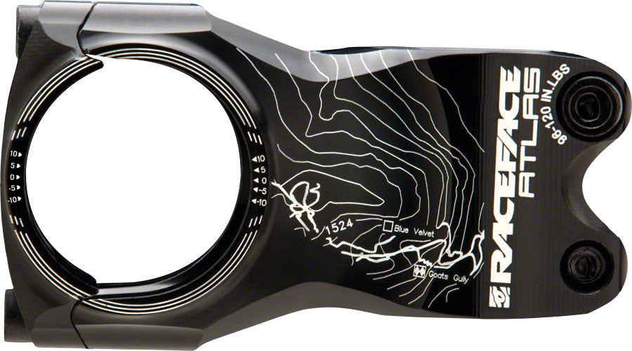 Race Face Atlas 35 Stem - 65 mm, 35.0 Clamp, +/-0, 1 1/8", Aluminum, Black