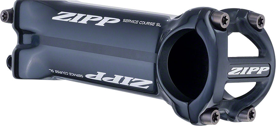 Zipp Speed Weaponry Service Course SL-OS Stem - 130mm, 31.8 Clamp, 6 deg, 1-1/4", Aluminum, Polished Black